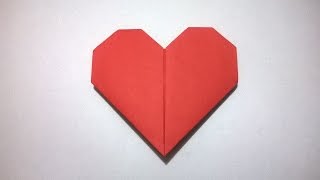 COMO HACER UN CORAZON DE PAPEL  How to make a paper heart [upl. by Rahs]