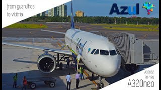 Azul Linhas Aéreas  AD2862 GuarulhosSPVitóriaES GRUVIX Airbus A320neo  Batismo Inaugural [upl. by Akalam217]