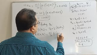 RungeKutta Method 2nd orderProblem Solving MAT306 Lec11 MdAkteruzzaman Dhaka College Dhaka [upl. by Schaffer]