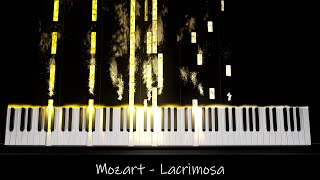 Mozart  Lacrimosa Piano Tutorial [upl. by Ohaus]