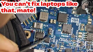 A wellknown youtuber fixed this laptop before a proper dodgy repair D [upl. by Elaine]