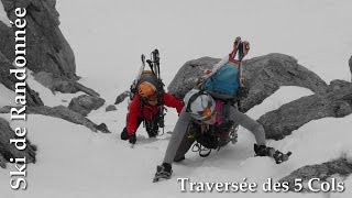 Ski de randonnée  La Fouly  Champex  Traversée des 5 cols [upl. by Aiuqenehs734]