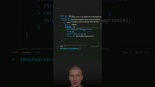 When To Use Checked vs Unchecked Runtime Exceptions java shorts coding airhacks [upl. by Ebocaj]