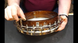 Assemble the banjo pot and install and adjust a new banjo head [upl. by Torr675]