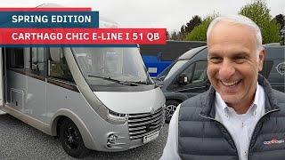 Wohnmobil Carthago chic eline I 51 QB SPRING EDITION 😍 Rundgang mit German Television [upl. by Scholz]