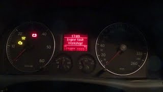 VW Touran Engine Fault Workshop Быстрое исцеление [upl. by Yrram822]