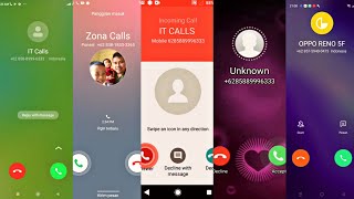 REDMI VS SAMSUNG S9 VS LG G2 VS REDMI LOVE VS OPPO R5F incoming calls [upl. by Robers]