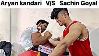 Aryan Kandari VS Sachin Goyal😱  Table practice 💯 [upl. by Homans]