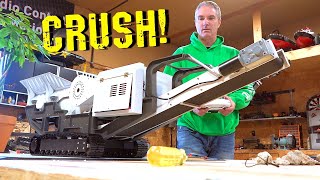 YouTube GOLD 2019  MOBiLE MiNi ROCK CRUSHER Build amp Pulverize Rocks for FIRST TIME  RC ADVENTURES [upl. by Emiatej84]