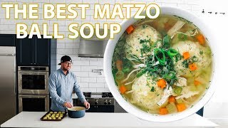 Delicious Homemade Matzo Ball Soup Recipe [upl. by Nnylirej989]