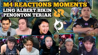 Reaction LING ALBERTTT BIKIN PENONTON TERIAK  RRQ VS TODAK M4 CHAMPIONSHIP [upl. by Emlynn]