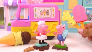 Chef Peppa Pig Cuisine Cupcakes en Pâte à Modeler [upl. by Ogirdor]