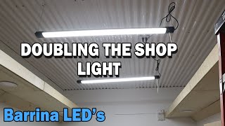 Increasing my Shop Light with the Barrina LED Shop Lights [upl. by Hagi111]