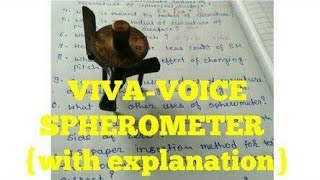 Vivavoce questionanswer with explanation for SPHEROMETER in hindiclass 11th12th10thcbse icse [upl. by Spanjian999]