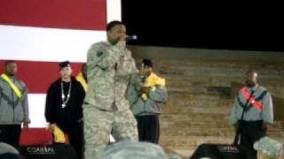 Matrix performs at David Banner Concert in Iraq on the USO Tour [upl. by Noellyn72]