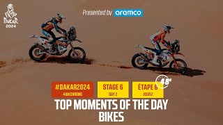 Bikes Top moments  Stage 6  Dakar2024 [upl. by Leblanc]