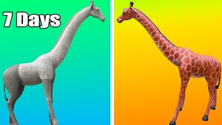 Amazing crafts to create giraffes from sand cement  Sculpture ideas in garden decoration  Art VN [upl. by Terrie]