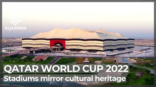 Qatar World Cup sustainable stadiums mirror cultural heritage [upl. by Ruhtra794]