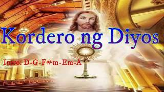 Kordero ng Diyos Agnus Dei quitollis Chords  Lyrics [upl. by Llehsor]