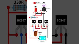 How to make wireless Tester  Wireless Tester using bc547 transistor shorts bc547 viral diy [upl. by Acisse]