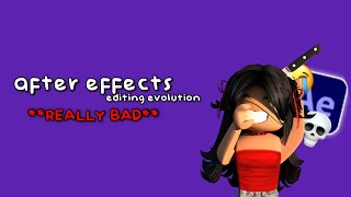 after effects roblox editing evolution even tho nobody asked  2 weeks of progress [upl. by Aihn117]