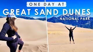 One Day in GREAT SAND DUNES National Park in COLORADO  Best things to DO EAT amp SEE  Travel Guide [upl. by Adara]