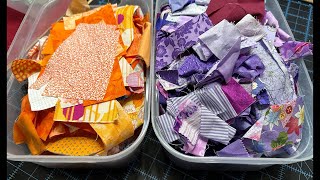 Fabric Scrap Chat  Storing Cutting Sorting [upl. by Halyak]