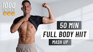 50 Min Full Body HIIT Workout  Burn 1000 Calories Fat Burning At Home [upl. by Uon550]