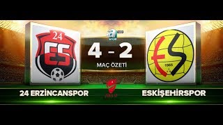 24 Erzincanspor 42 Eskişehirspor  Maç Özeti HD  A Spor  21092017 [upl. by Nilrac]