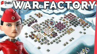 today’s WAR FACTORY unboosted SOLO  GEARHEART  BOOM BEACH gameplayattack strategytips [upl. by Saretta]