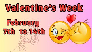 Valentines Week  February 7 to 14  Happy Valentines Day  Happy Valentines Day [upl. by Trinidad]