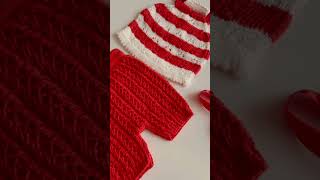 how to knit baby sweater starting from neckshorts knitting crochet [upl. by Riatsila]