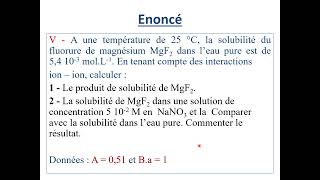 Chimie des électrolytes SMC S3 Ex 5 Série 1 [upl. by Head805]