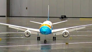 HUGE  STUNNING  RC LIGHTWEIGHT BOEING777 SCALE 300 GRAM AIRLINER INDOOR FLIGHT DEMONSTRATION [upl. by Ytirev296]