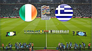 IRELAND vs GREECE  UEFA NATIONS LEAGUE 202425 [upl. by Basir285]