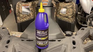 2021 Can Am Outlander 850 XT Transmission oil change [upl. by Ahsrop]