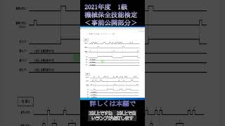 機械保全技能検定2021年度1級。PLC部分の解説です。shorts プログラミング ラダー図 [upl. by Nicholl]