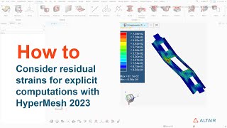 How to Consider residual strains for explicit computations with HyperMesh 2023 [upl. by Burkitt142]