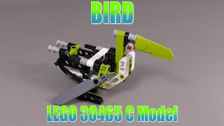 Bird  LEGO Technic 30465 C Model with FREE INSTRUCTIONS grohl666 30465 technic animal [upl. by Hayouqes]