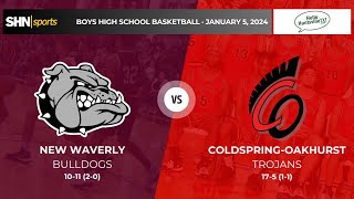 Boys High School Basketball  New Waverly Bulldogs vs ColdspringOakhurst Trojans  152024 [upl. by Niatsirt]