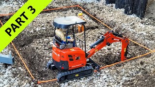 Building block of flat RC Excavator Kubota Hutter U17 CAT loader MAN Truck Crane PART 3 [upl. by Leuamme]