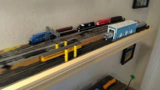 N Scale shelf switching layout [upl. by Hsakaa]