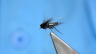 Tying a Detached Bodied Black Midge Hopper by Davie McPhail [upl. by Melone]