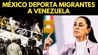 MEXICO DEPORTA MIGRANTES A VENEZUELA EN VUELOS A PUERTAS DE LAS ELECCIONES [upl. by Lillie]