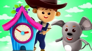 Hickory Dickory Dock  Nursery Rhymes For Kids  Baby Songs By Little Eddie [upl. by Nitsirhc]