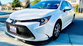 61 Front Lip Splitter  Toyota Corolla Hybrid 2020  Spoiler Modify [upl. by Sasnak]