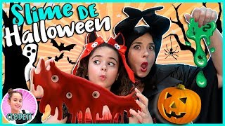 🎃 SLIME GIGANTE de HALLOWEEN en mi CASITA de CARTÓN 👻 CLODETT [upl. by Siroled]