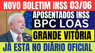 ðŸ”´A BOMBA ESTOUROU SAIU AGORA PELA MANHÃƒ INSS BPC  APOSENTADOS 0306 [upl. by Pape345]