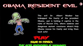 Obama Resident Evil  InkaGames  Walkthrough [upl. by Eihs]