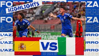 Highlights SpagnaItalia 23  Under 19 EURO 2023 [upl. by Ahcsas]